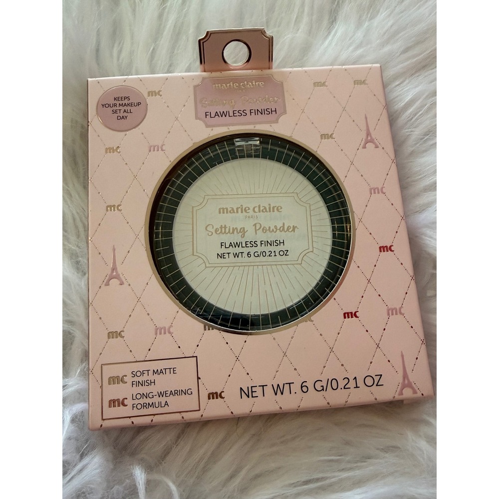 Marie Claire Paris Flawless Finish Setting Powder Talc-Free Soft Matte 0.21oz